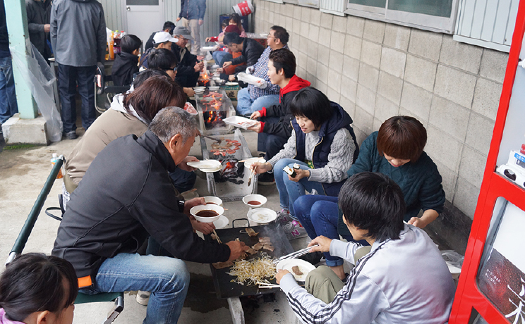 11月16日 恒例のBBQと消防訓練 (株式会社 田中商店と合同)