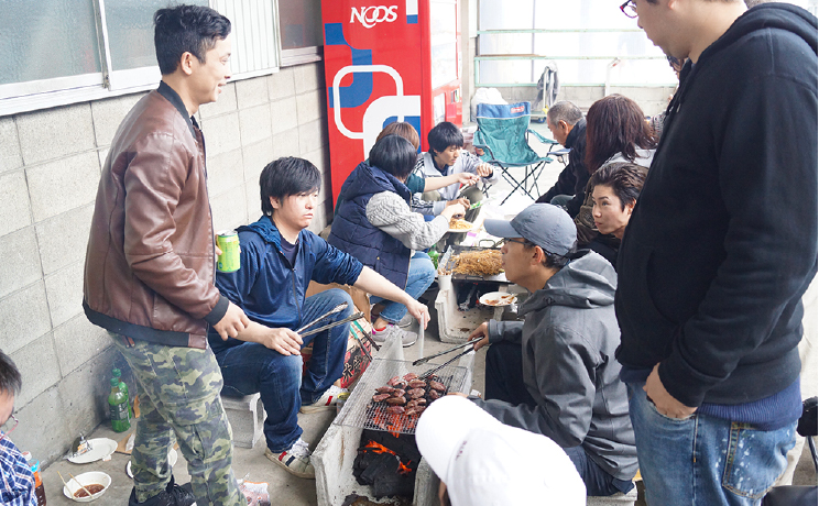 11月16日 恒例のBBQと消防訓練 (株式会社 田中商店と合同)